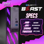Beast RGB Gaming PC Computer, Intel Core i5 up to 4.1GHz with Radeon RX 550 GPU, 16GB RAM, 512GB SSD, WiFi, Bluetooth, Windows 11 Desktop,1080p Gaming - Elite Bundle, 24” Monitor