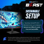 Beast RGB Gaming PC Computer, Intel Core i5 up to 4.1GHz with Nvidia Geforce GTX1050 Graphics, 16GB RAM, 512GB SSD, WiFi, Bluetooth, Windows 11 Desktop,1080p Gaming - Elite Bundle, 24” Monitor