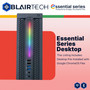 BlairTech Desktop Computer PC, Essential Series, Intel Core i5, 8GB RAM, 256GB SSD, WiFi 6, Bluetooth, HDMI & DisplayPort, Powered by Google ChromeOS Flex - Restored