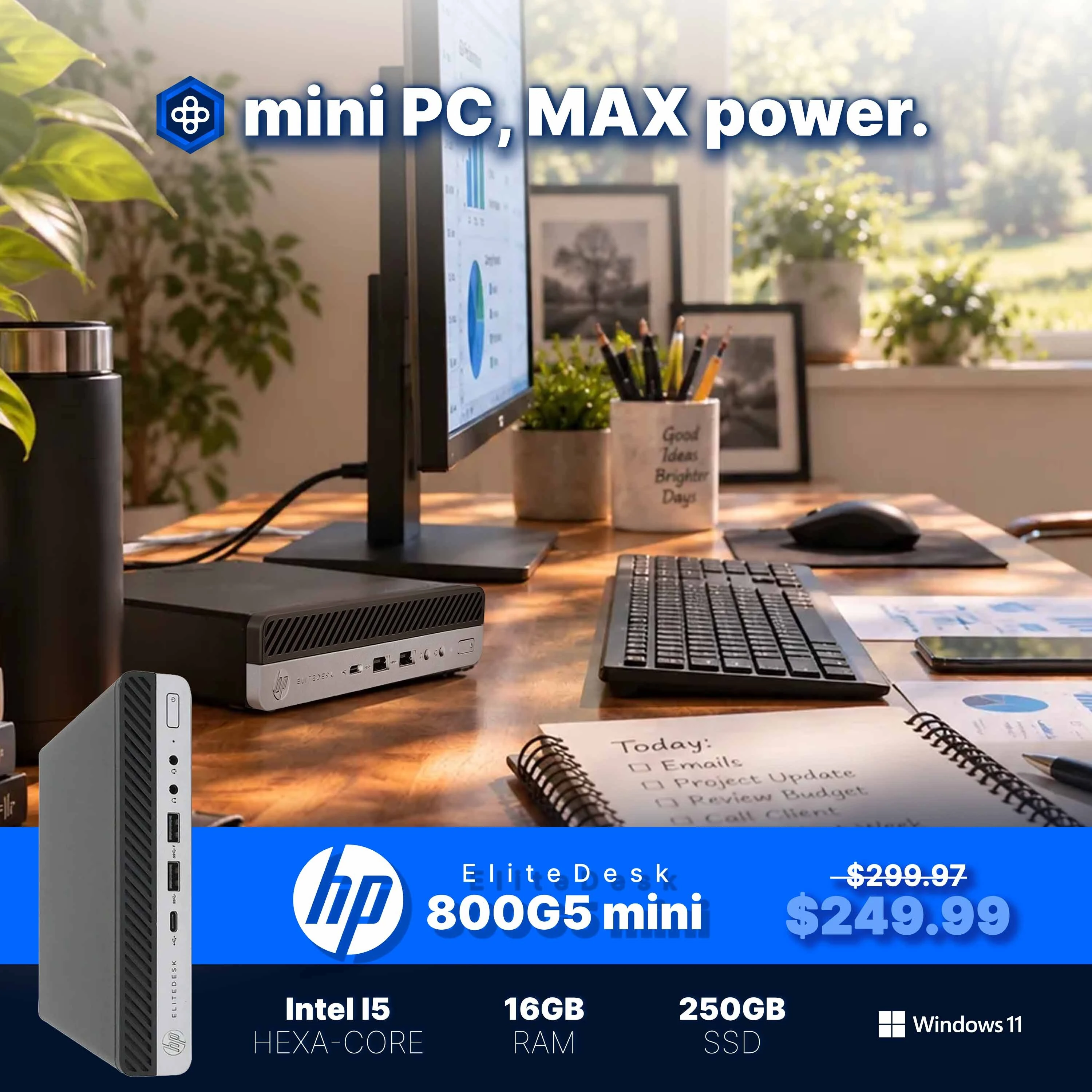 Click Here to Save $49.98 on the HP EliteDesk 800G5 Mini, Now Just $249.99!