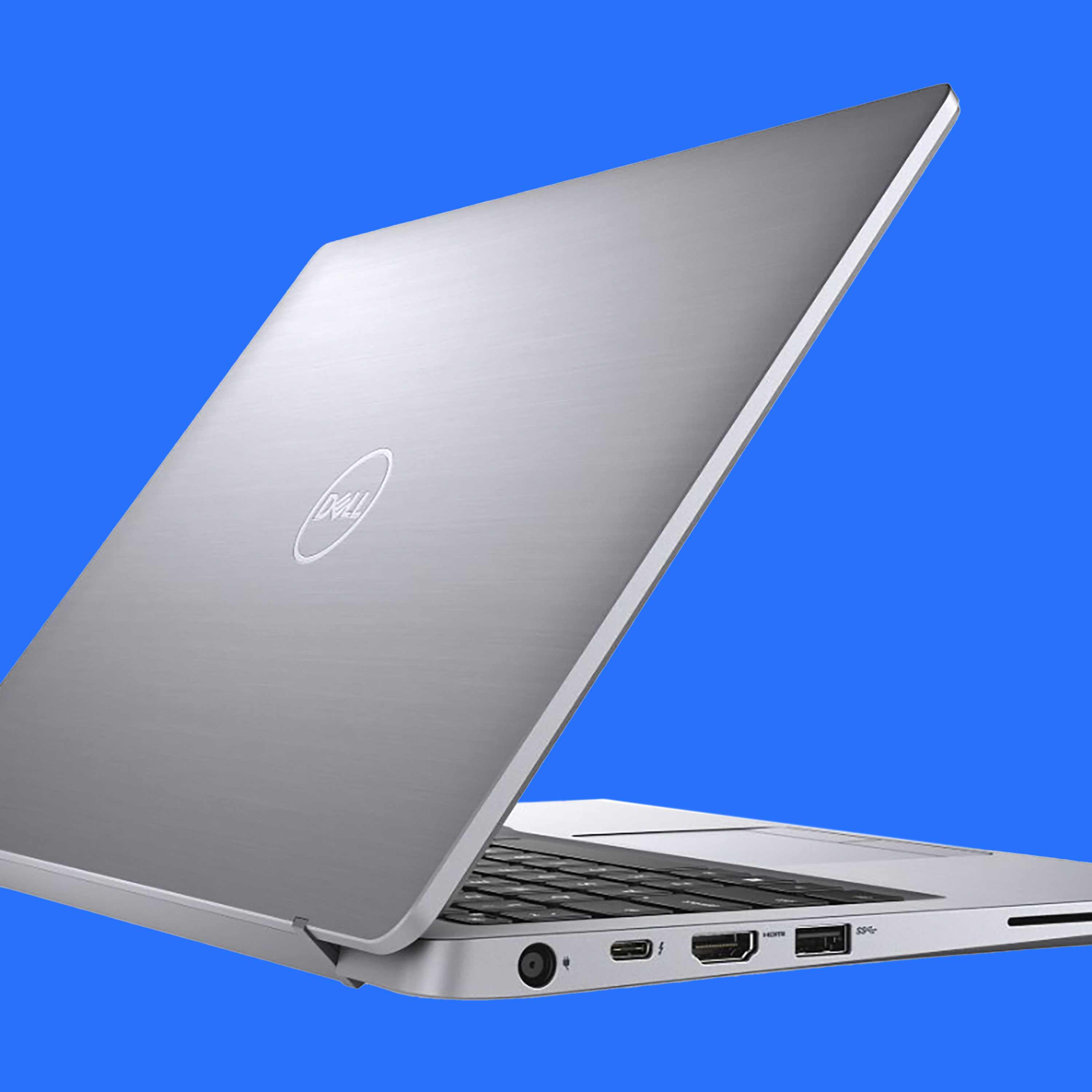 View of Dell laptop from the side