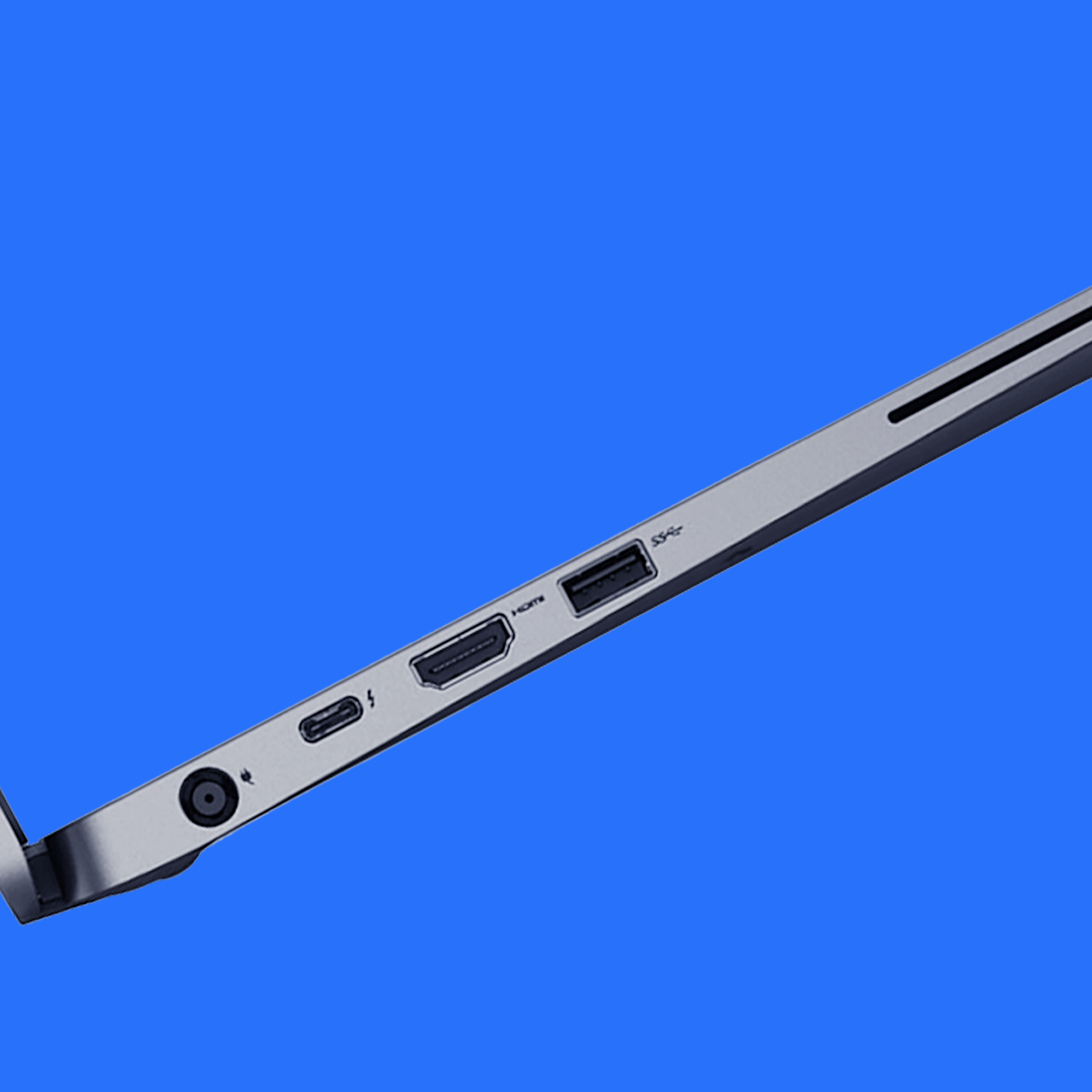 Dell laptop's ports