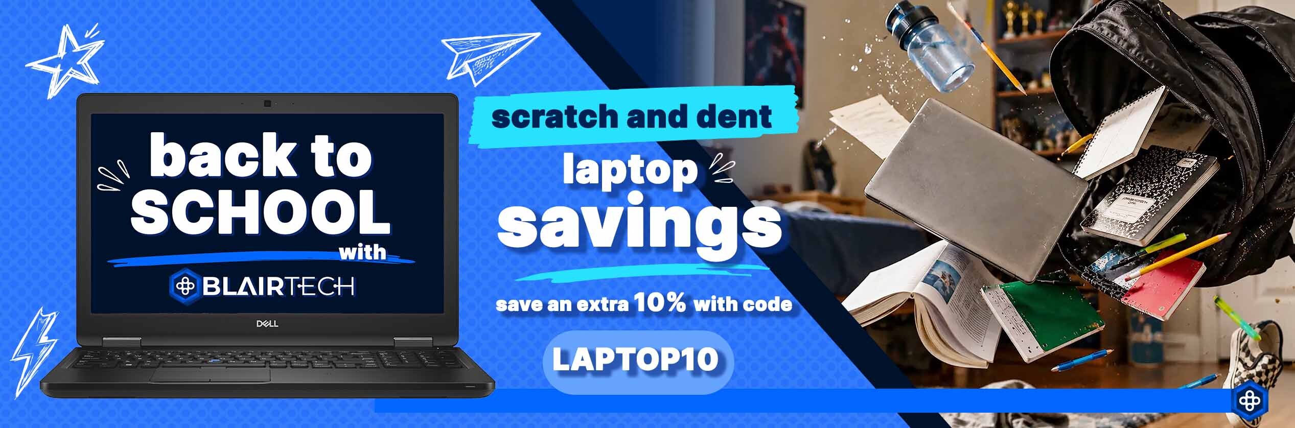 Back to School Scratch & Dent Laptop Savings + Extra 10% Off