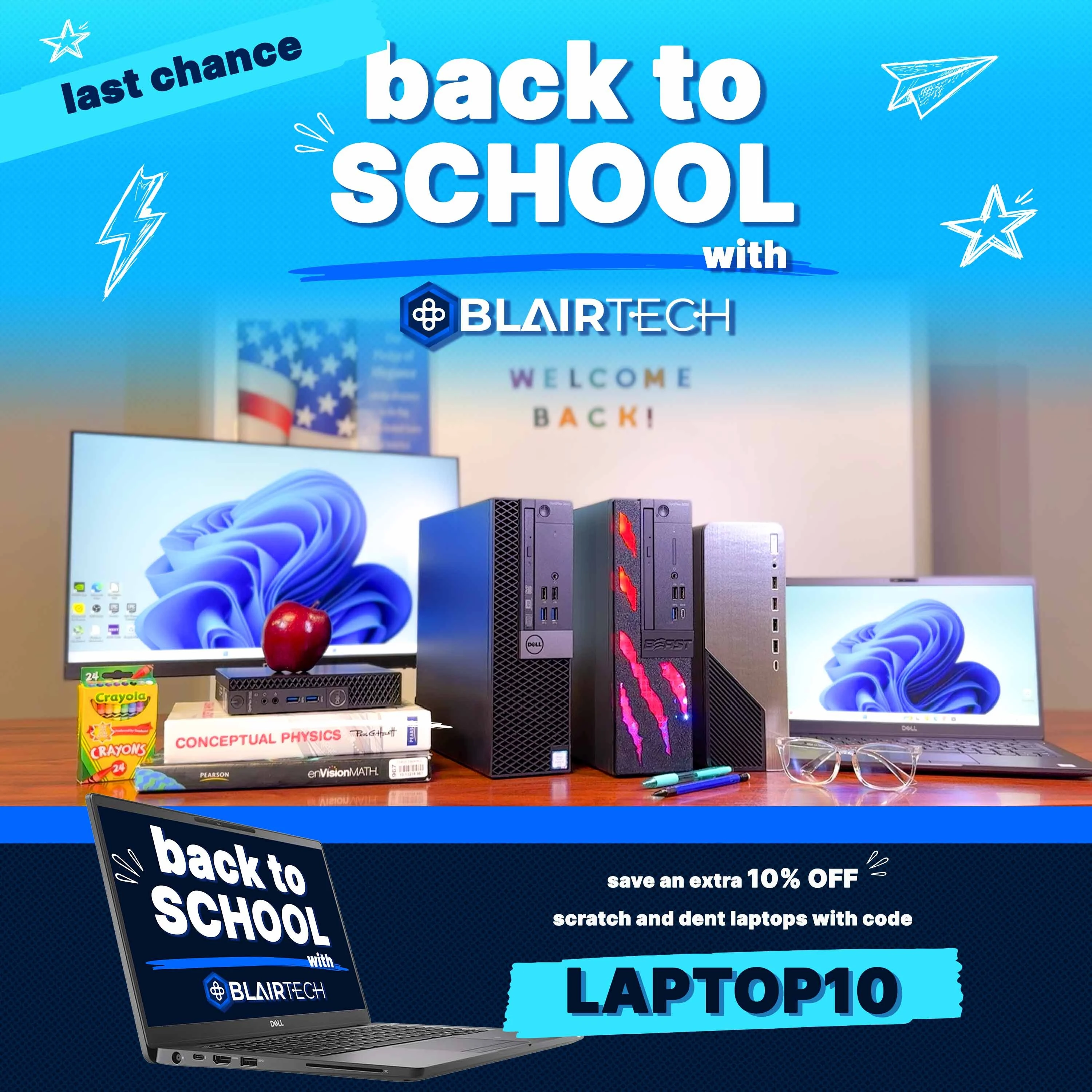 Scratch and Dent Laptop Savings - Click Here to Save an Extra 10% with Code LAPTOP10