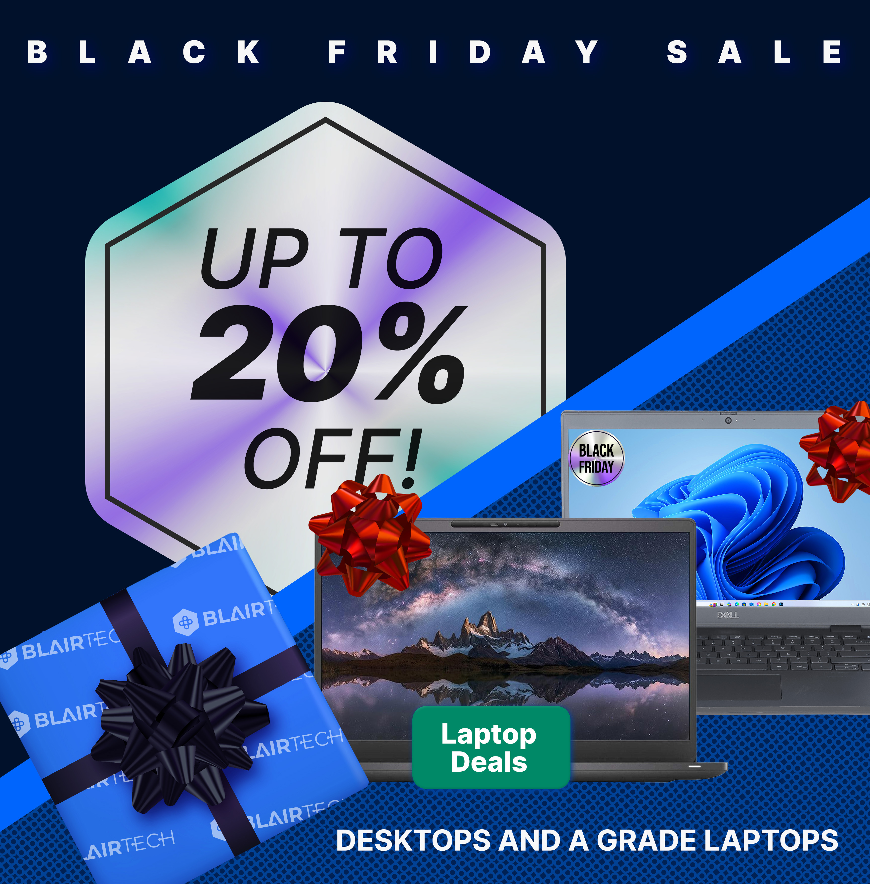 Enjoy up to 20% OFF all A-Grade laptops during the Black Friday Sale!