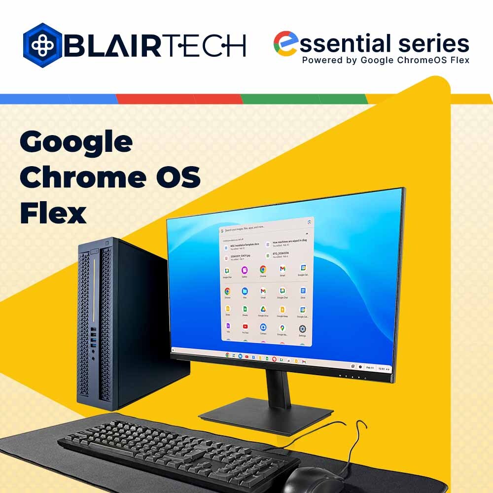 Google ChromeOS Flex Essential Series desktop setup