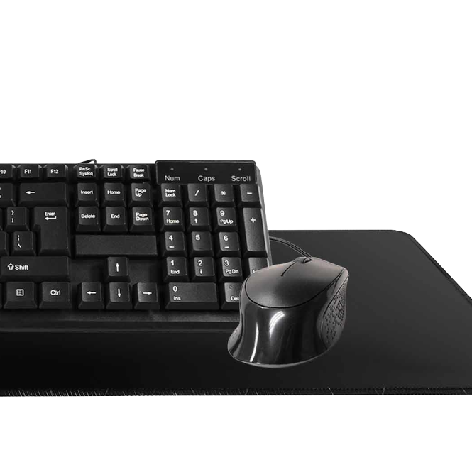 Deskmat with USB Mouse and Keyboard