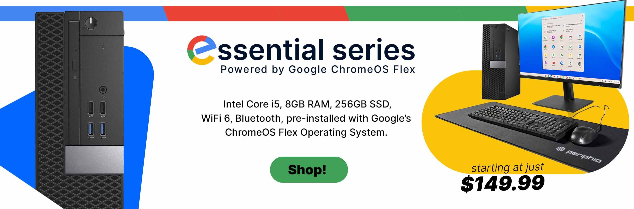 BlairTech Desktop Computer PC Essential Series