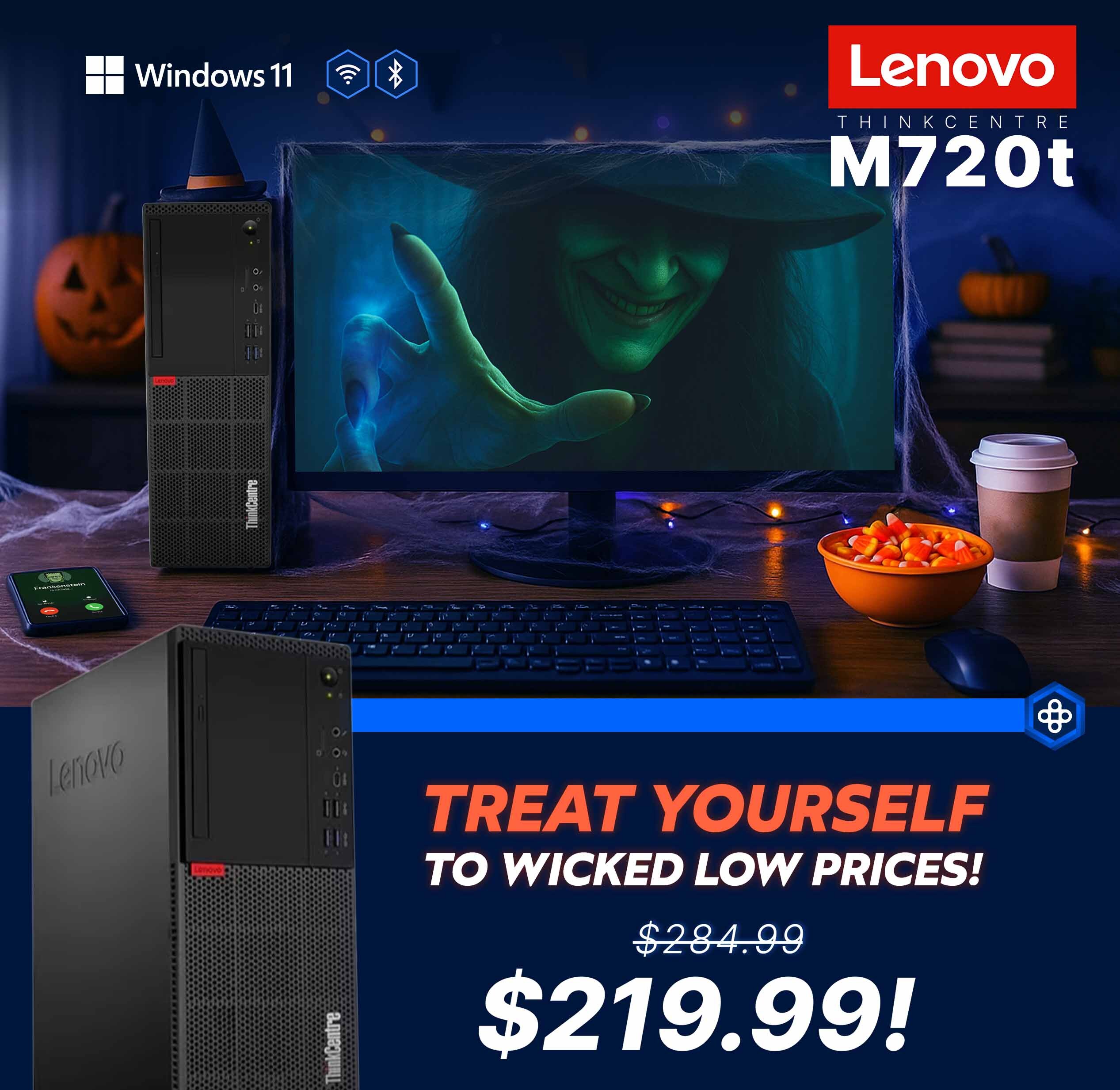 Lenovo ThinkCentre M720t Desktop Tower