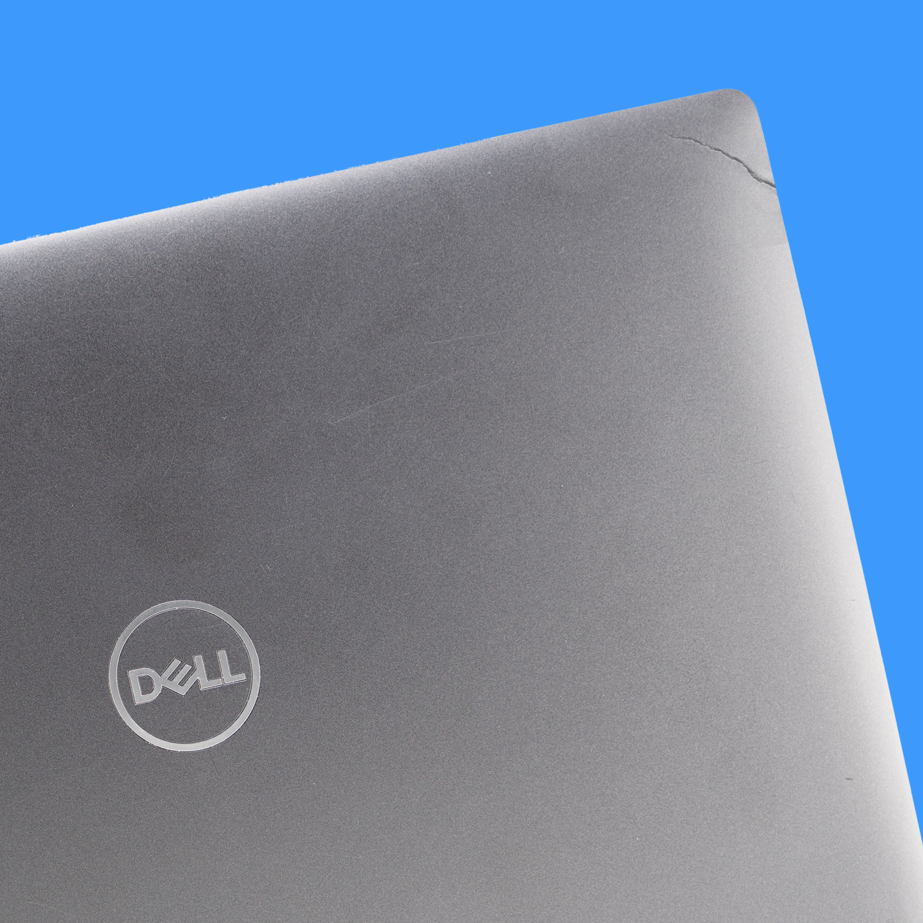 View of Dell laptop from the top