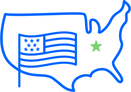 The USA, U.S. Flag, and Kentucky Icon