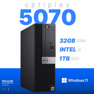 Dell Optiplex 5070, Intel Hexa Core i5 (9th Gen), AMD Radeon RX