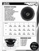 Fi Car Audio Alpha V2 Version 2 Dimensions sheet 