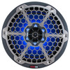 DS18 HYDRO 8" 2-WAY MARINE SPEAKERS WITH INTEGRATED RGB LED LIGHTS 450 WATTS BLACK CARBON FIBER (PAIR)