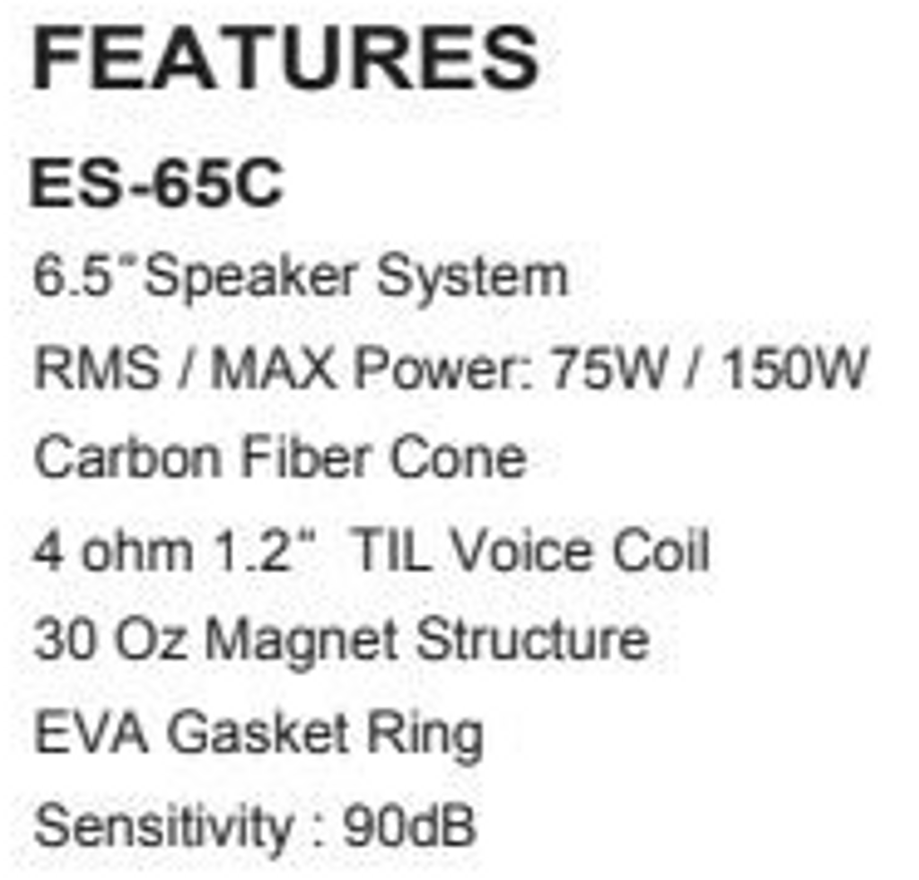 Resilient Sounds ES-65C Mids 