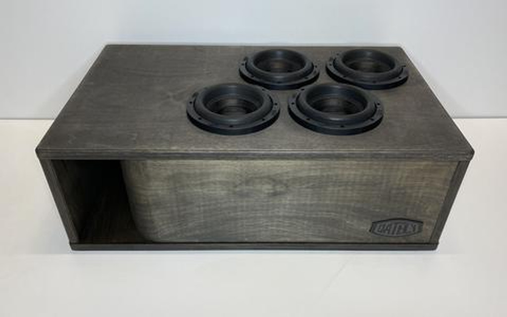 Gately Audio - 4 X 8” SUBWOOFER ENCLOSURE - SUBS UP PORT BACK - 3.25CF