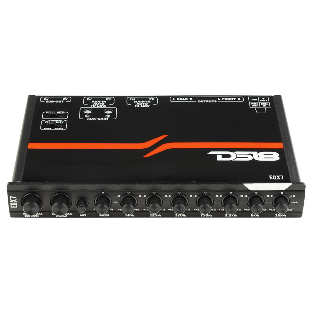 DS18 High Volt 7-Band Equalizer with High Level Input and Auto Turn On