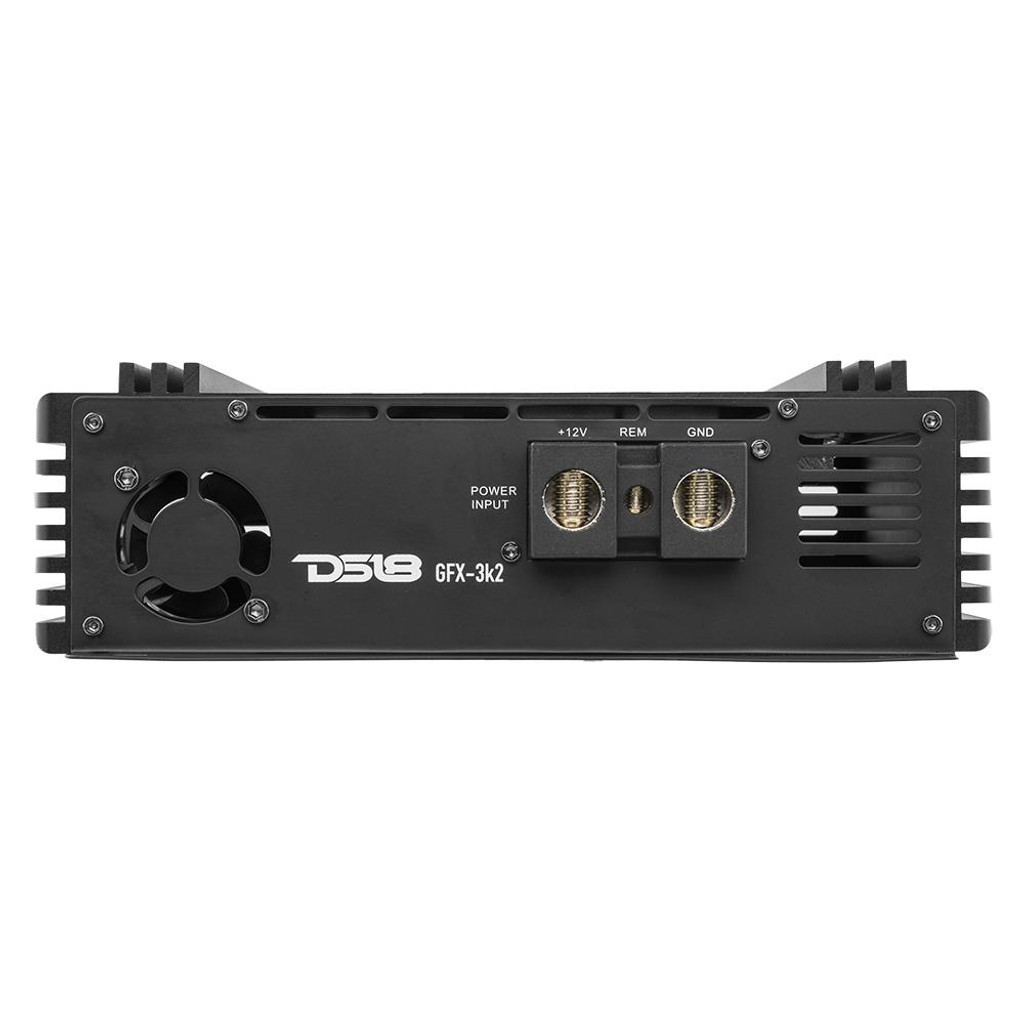 DS18 - GFX-3K2 PRO Full-Range Class D 1-Channel Monoblock Amplifier 3000 Watts RMS 2-Ohm