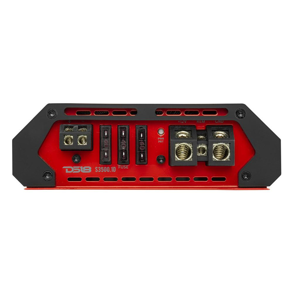 DS18 Select Class D 1-Channel Monoblock Amplifier 3500 Watts - Red