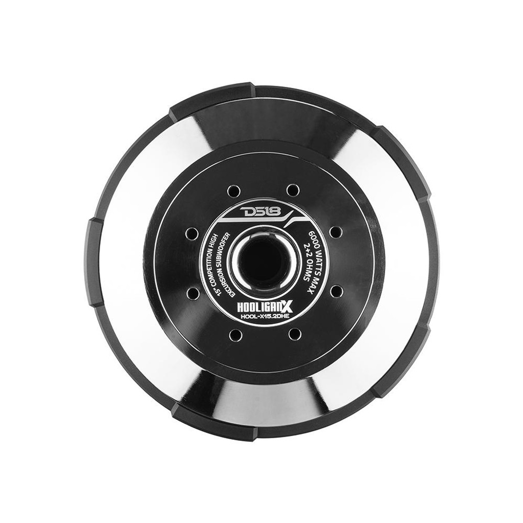 DS18 HOOLIGAN X Black Frame, High Excursion 15" Subwoofer 6000 Watts MAX 4" DVC 2-Ohms