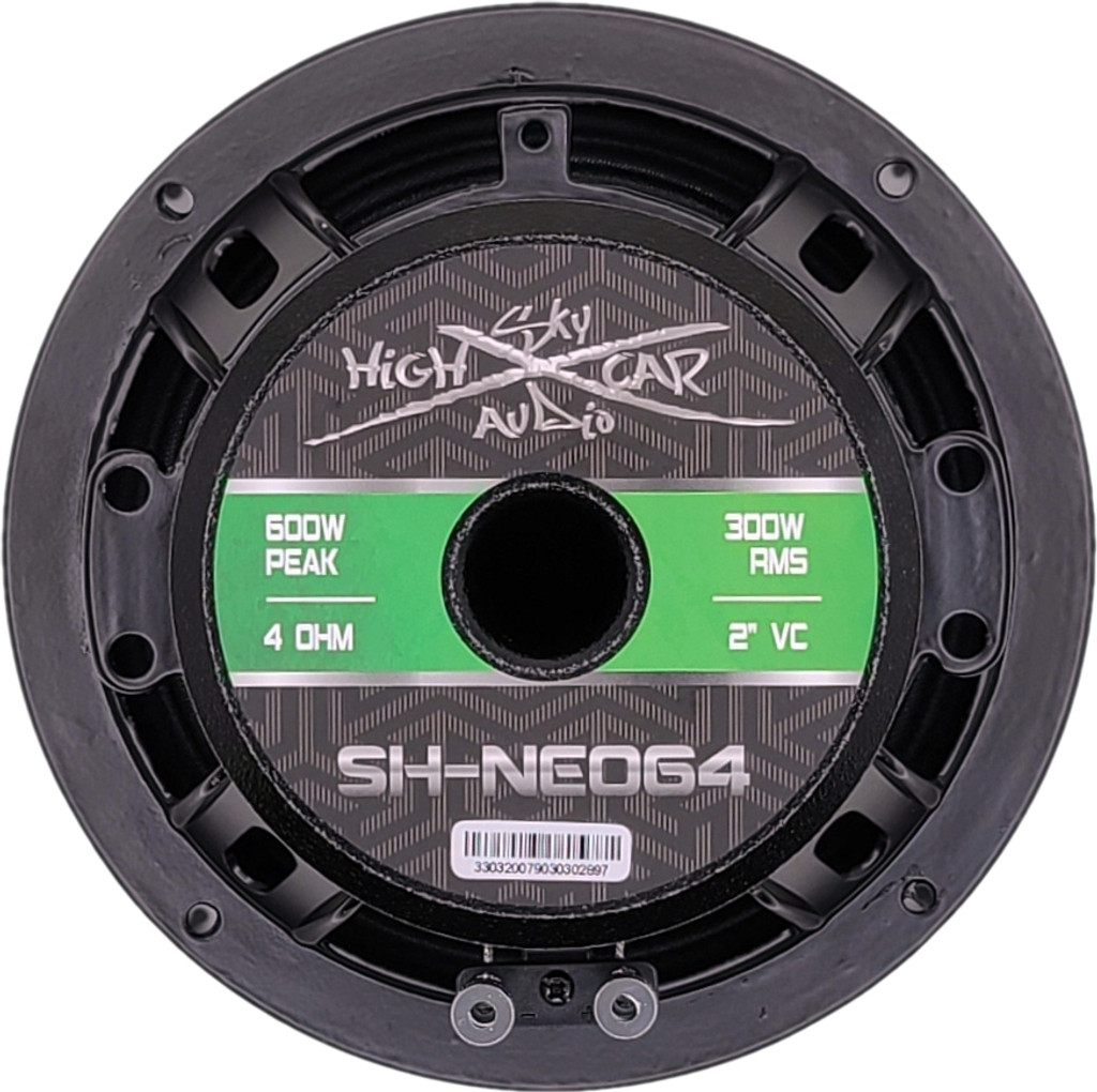 SHCA Pro Audio Package 4 NEO64 6.5" Midrange Midbass Speakers & 4 TW1S Tweeters