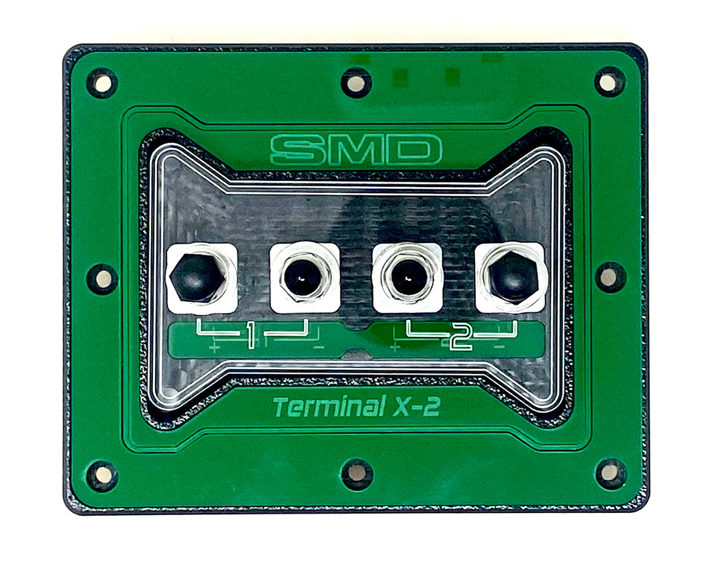 SMD 2 Channel Speaker Terminal X-2 - Aluminum - Green