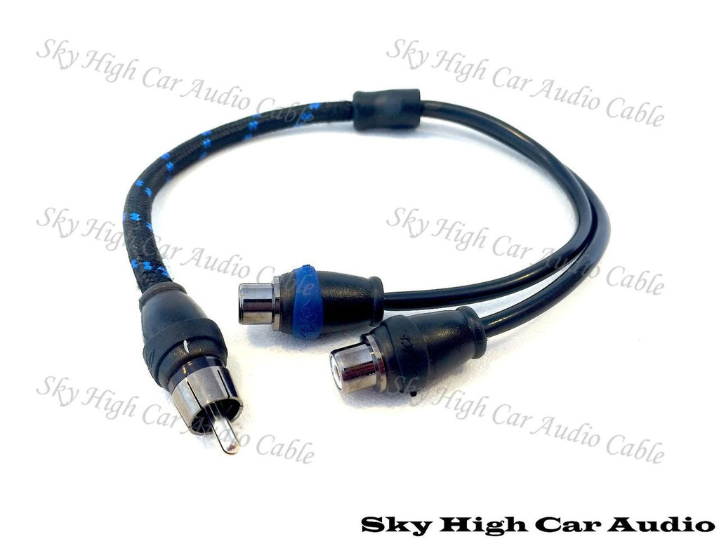 Sky High Car Audio Triple Shielded Y Splitters