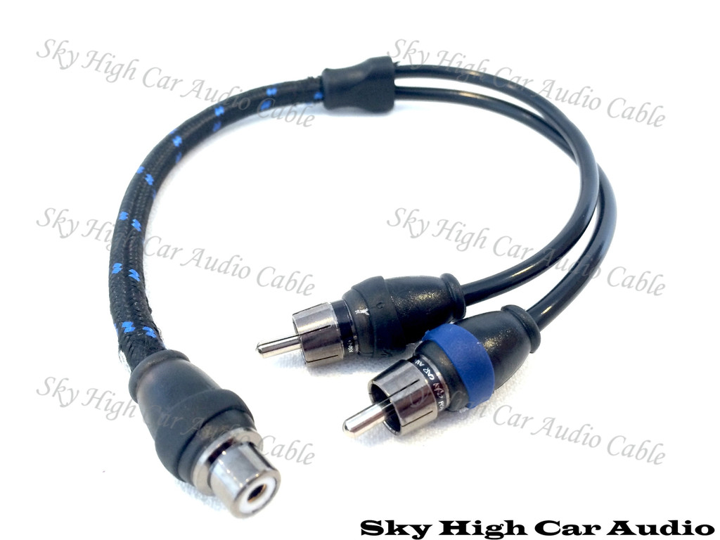 Sky High Car Audio Triple Shielded Y Splitters