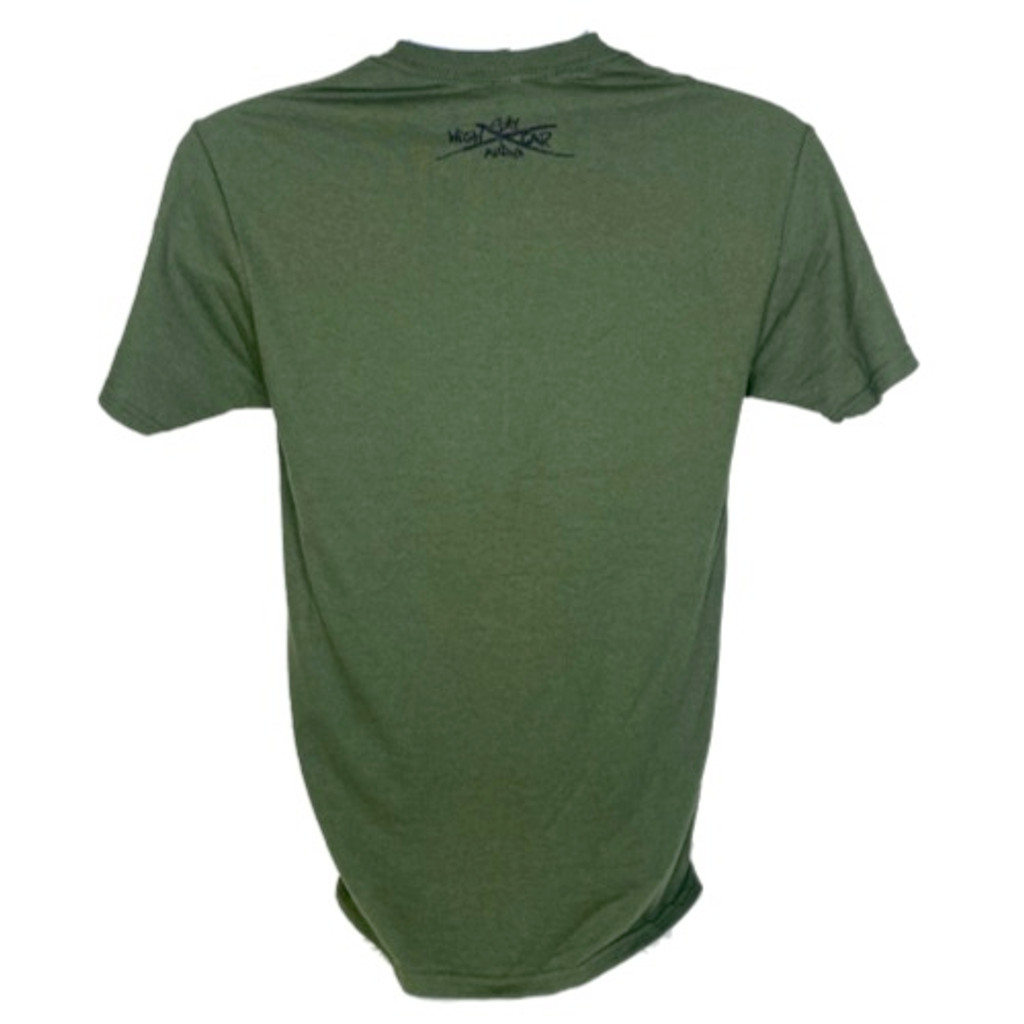 SHCA T-Shirt - Born to Bass - Green w/ Black Logo