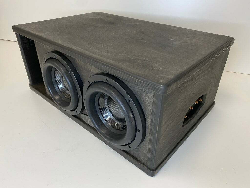 Gately Audio - 2 X 8" SUBWOOFER ENCLOSURE 1.5 CF - Sub Back/Port Back - SHORTY BOX