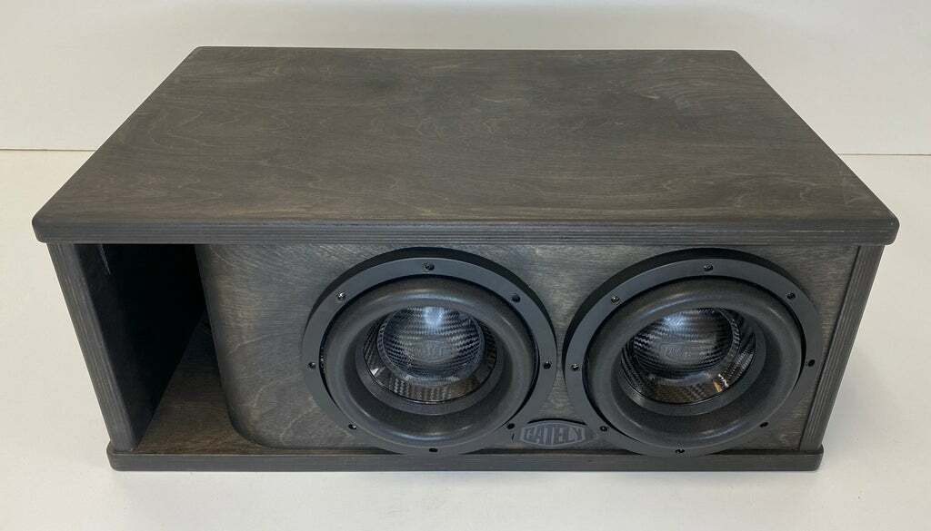 Gately Audio - 2 X 8" SUBWOOFER ENCLOSURE 1.5 CF - Sub Back/Port Back - SHORTY BOX