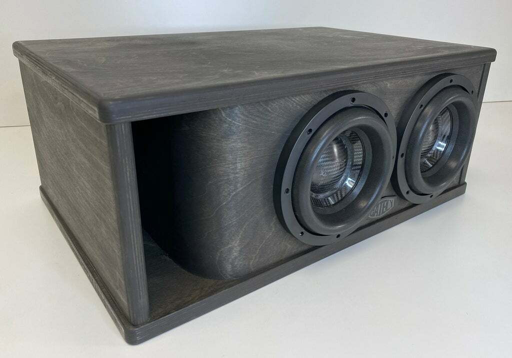 Gately Audio - 2 X 8" SUBWOOFER ENCLOSURE 1.5 CF - Sub Back/Port Back - SHORTY BOX