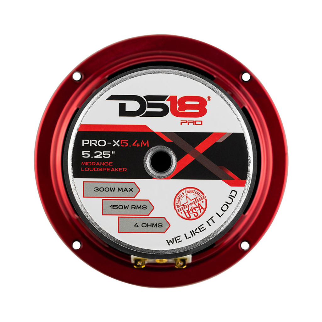 DS18 - PRO-X5.4M – 5.25” Mid-range Loudspeaker – 150 Watts RMS 300 Watts MAX - 4 Ohms (Single)