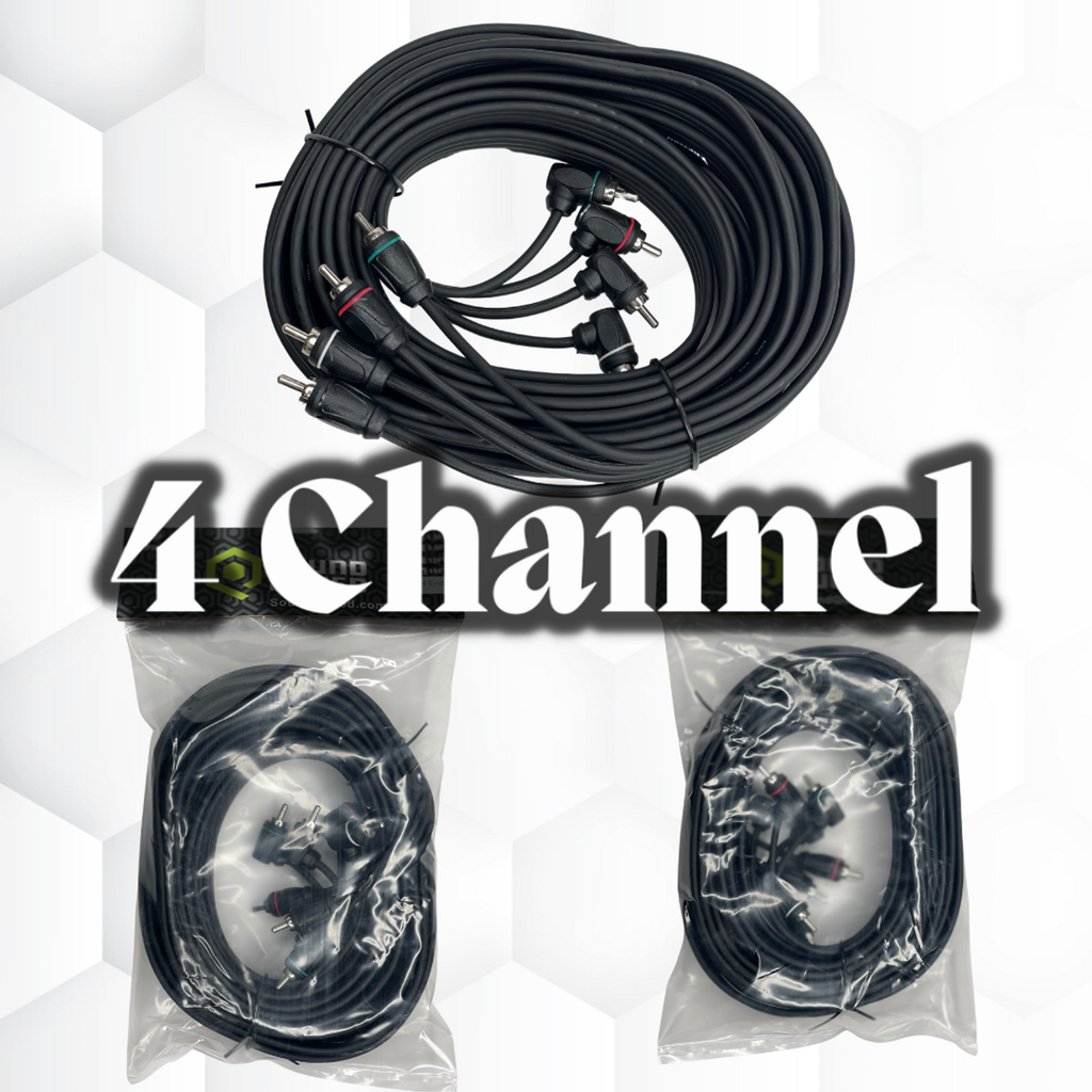 SoundQubed Twisted OFC 2-Channel Twisted RCA 1.5ft-18ft