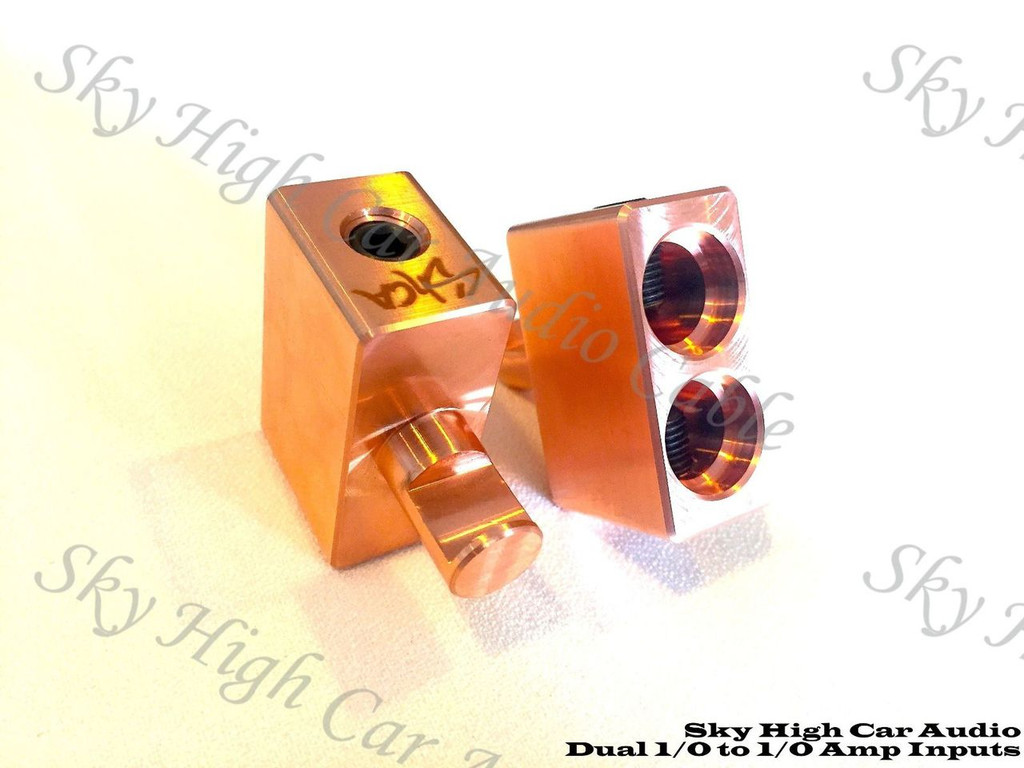 Sky High Car Audio Copper Dual 1/0 to 1/0 Gauge Inputs