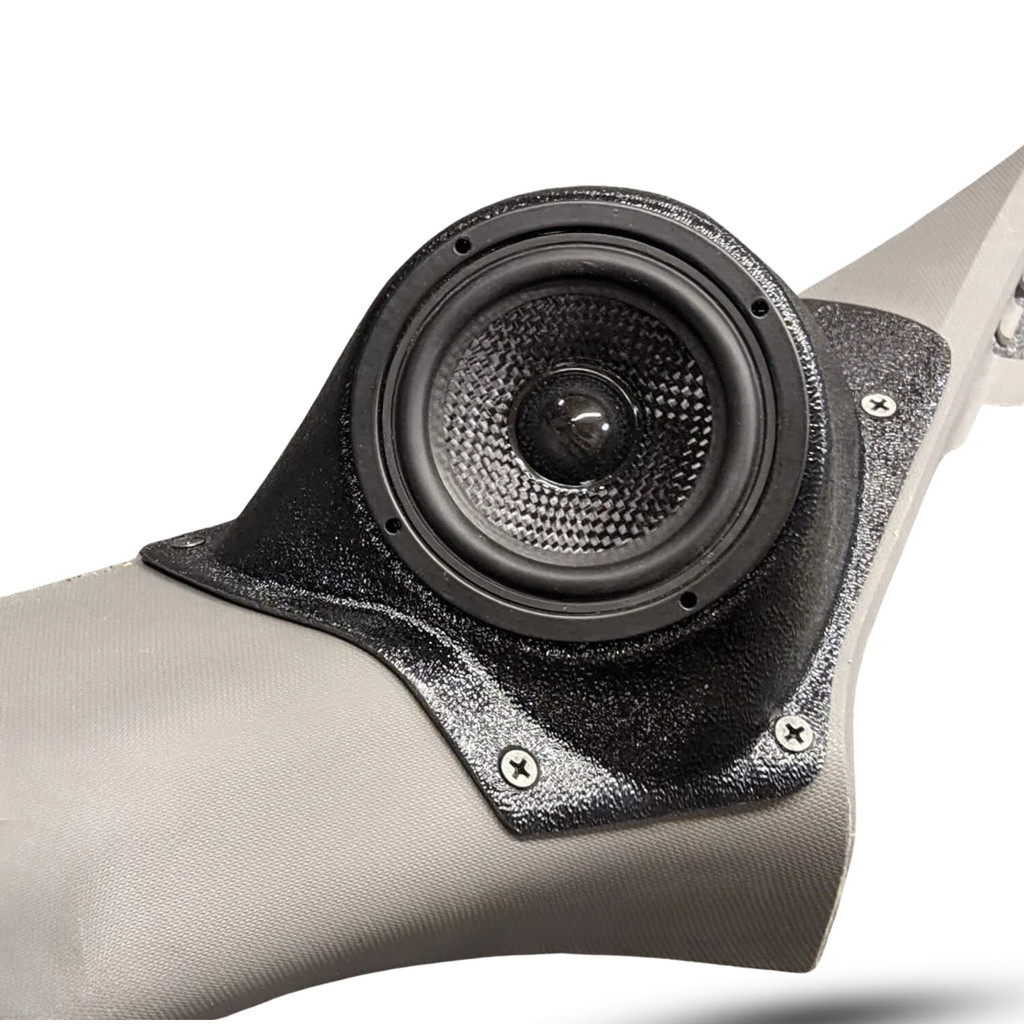 Custom Speaker Pods Single 3-1/2″ for Lower A-Pillar 15-20 F-Series Pickup Speaker Pods Custom Speaker Pods