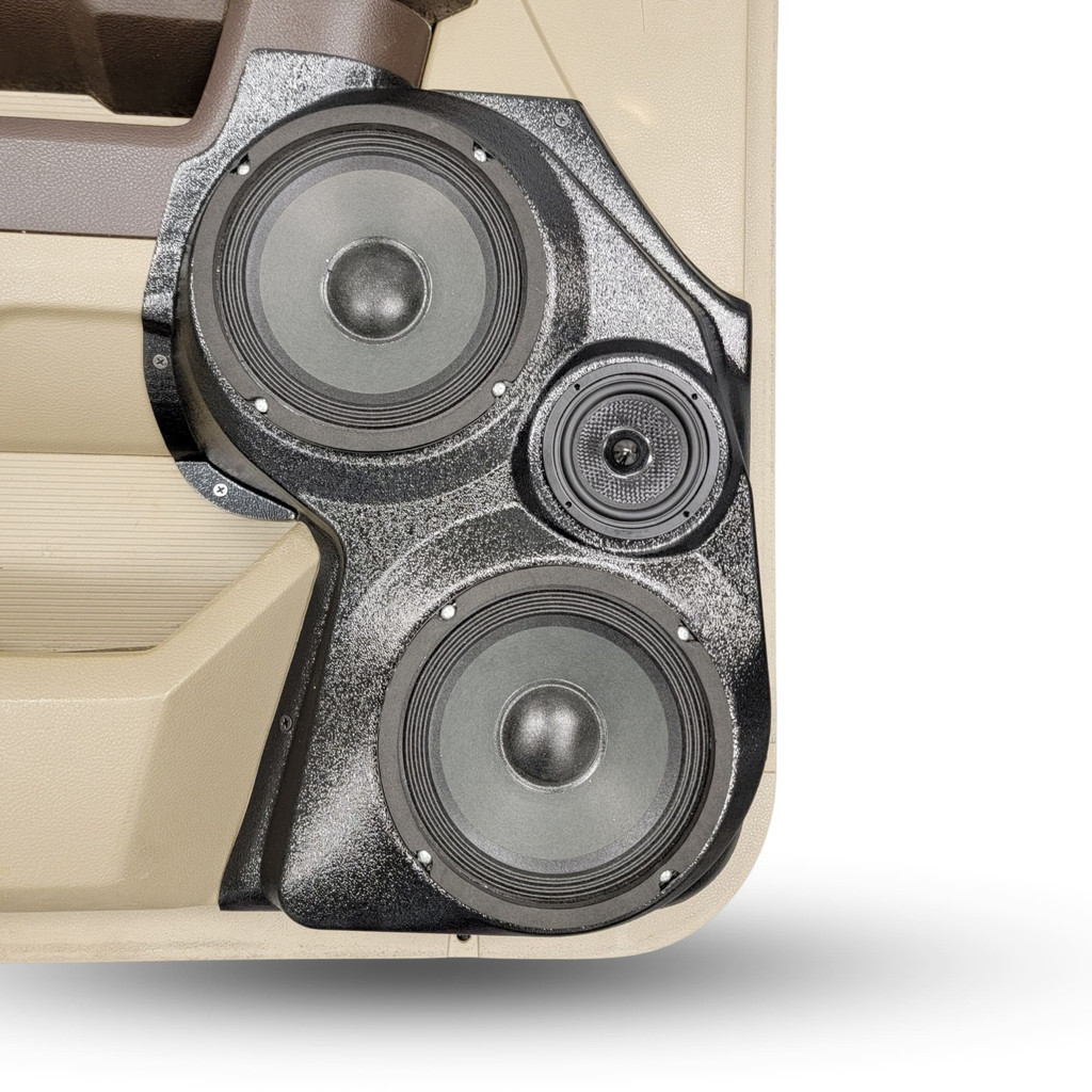 Custom Speaker Pods Dual 6-1/2″ + Single 3-1/2″ for Front Door 09-18 Dodge Ram/Ram Classic Speaker Pods Custom Speaker Pods