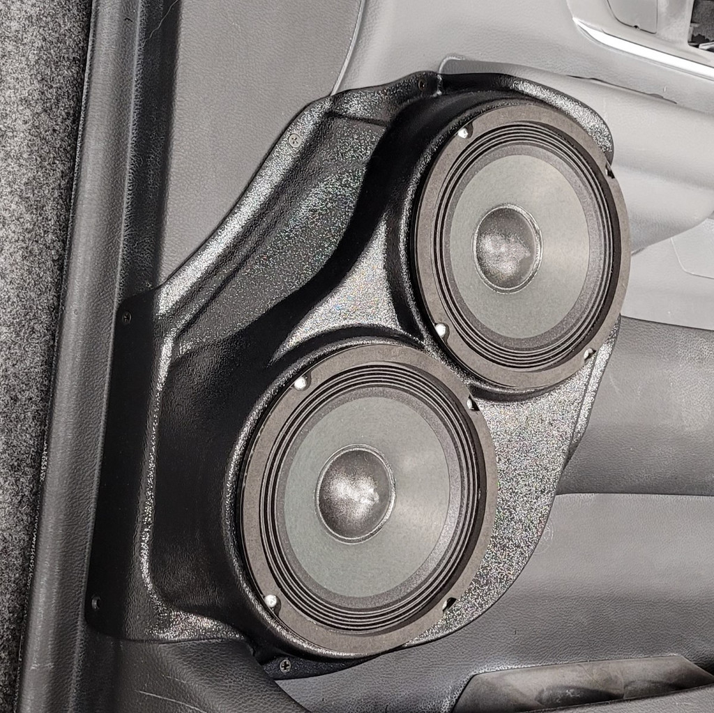 Custom Speaker Pods Dual 6-1/2″ for Front Door 19-23 Dodge Ram Pickup Speaker Pods Custom Speaker Pods