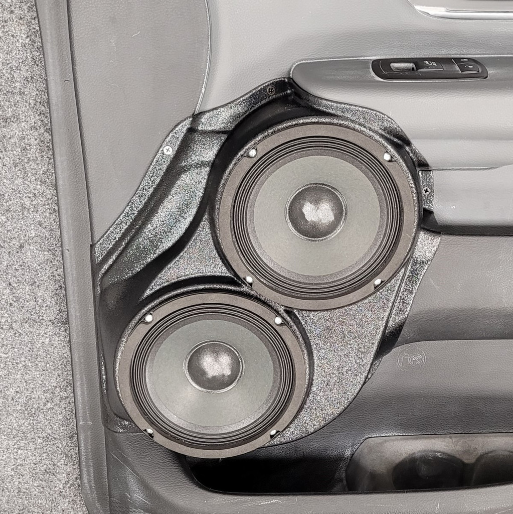 Custom Speaker Pods Dual 6-1/2″ for Front Door 19-23 Dodge Ram Pickup Speaker Pods Custom Speaker Pods