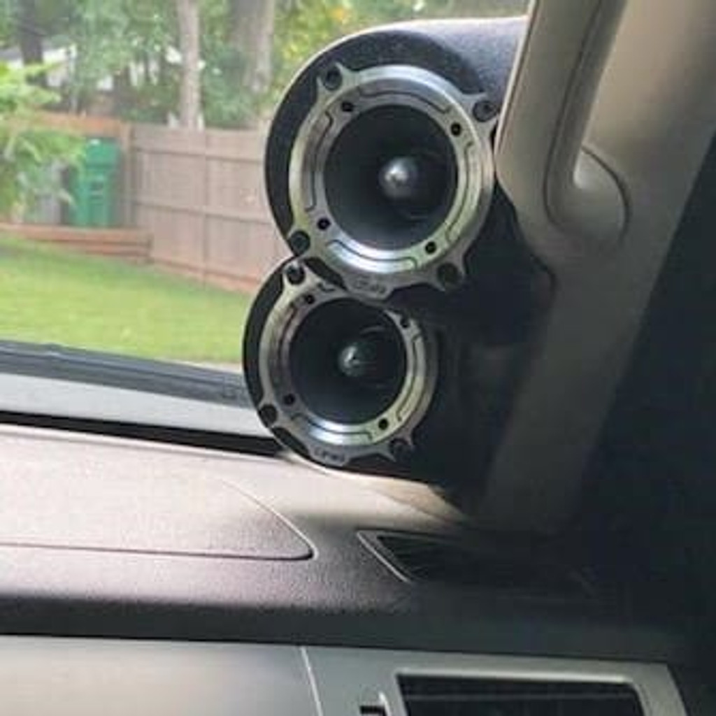 Custom Speaker Pods Dual 3-1/2″ for Lower A-Pillar 07-14 GM Full Size Truck Speaker Pods Custom Speaker Pods