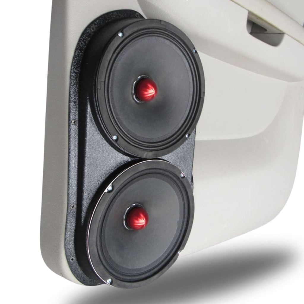 Custom Speaker Pods Dual 8″ for Rear Door 07-14 GM Full Size Truck Upper Handle Speaker Pods Custom Speaker Pods