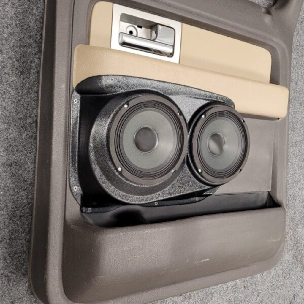 Custom Speaker Pods Dual 6-1/2″ for Rear Door 09-14 Ford F-150 Crew Cab Speaker Pods