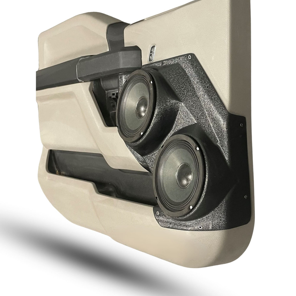 Custom Speaker Pods Dual 6-1/2″ for Front Door 15-20 Ford F-Series Pickup Speaker Pods Custom Speaker Pods