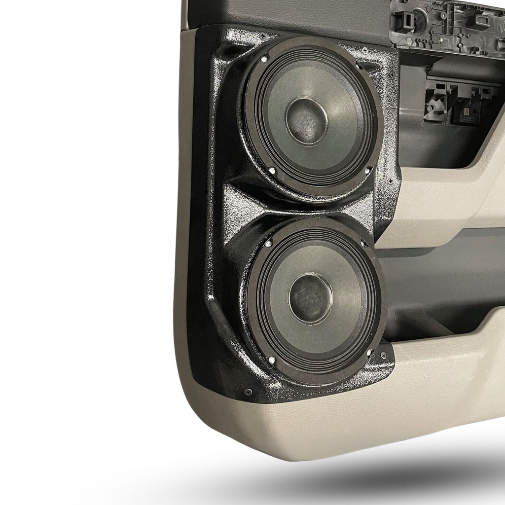Custom Speaker Pods Dual 6-1/2″ for Rear Door 15-20 F-Series Pickup Crew Cab Speaker Pods Custom Speaker Pods