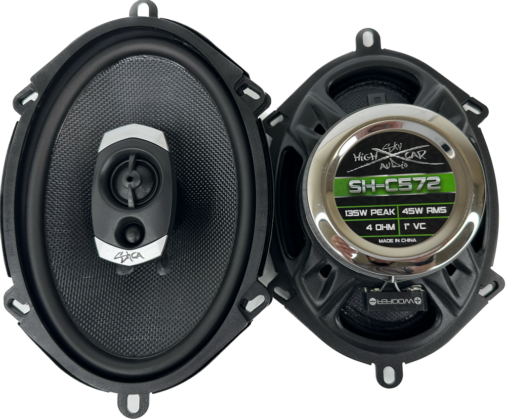 SHCA - C572 5x7" 2-way Coaxial Speakers (Pair) With Glass Fiber Cone