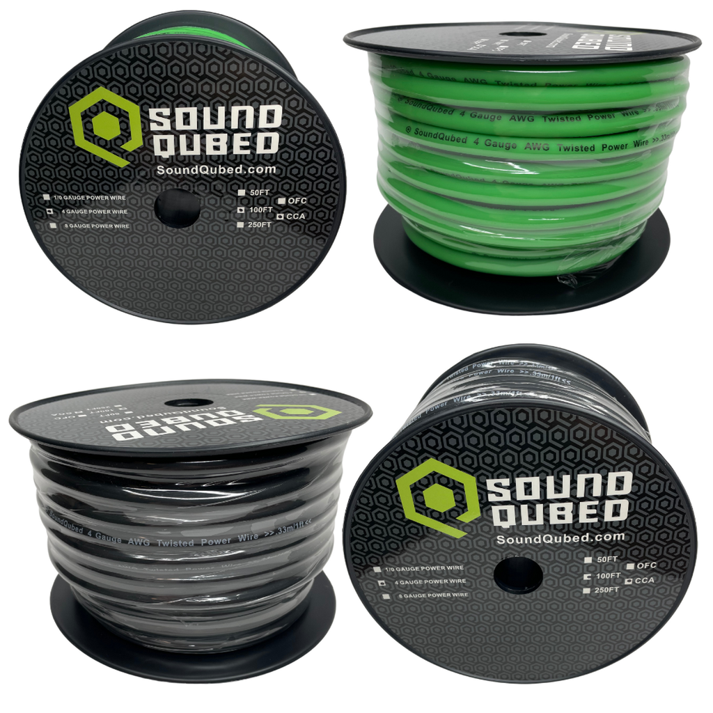 Copy of SoundQubed 4 Gauge Power and Ground Wire 100ft spool SoundQubed