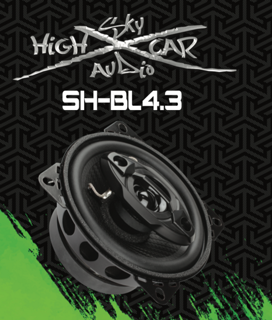 Sky High Car Audio BL4.3 4" Coaxial 3 Ohms
