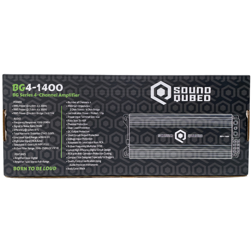 SoundQubed 1400 Watt BG4-1400 Bagger Series Amplifier (Ultra Comapct) SoundQubed