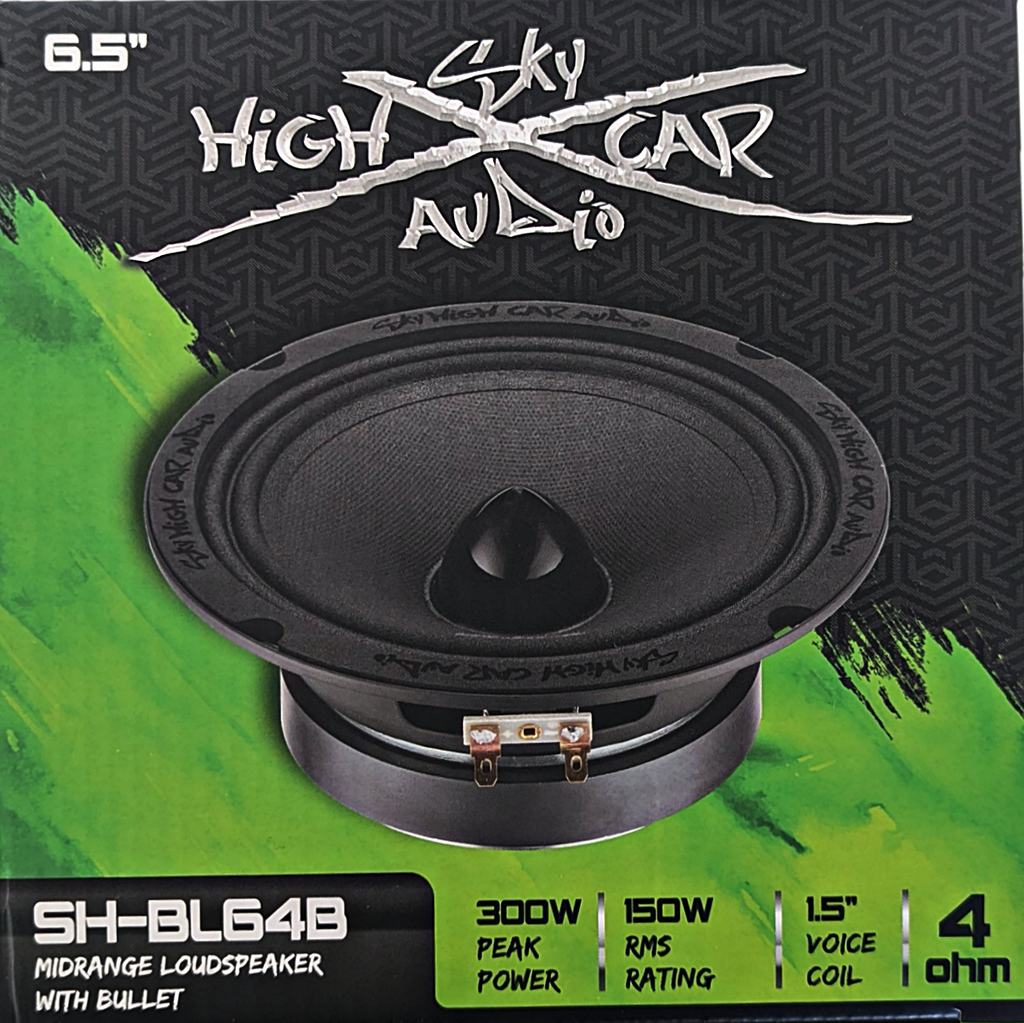 Sky High Car Audio SH-BL64B 6.5" 4 ohm Bullet Midrange Loudspeaker