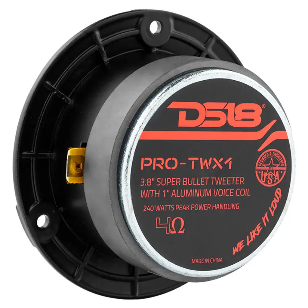 DS18 1” PRO Aluminum Super Bullet Tweeter VC (Pair) 
